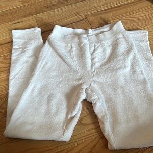 Skims white terry leggings